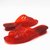 SUNTEK果冻透明水晶塑料平跟女拖鞋女士夏季坡跟厚底室外凉拖鞋塑胶大码(12号(39码) 紫罗兰)第3张高清大图