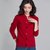 MISS LISA时尚单排扣修身长袖针织衫毛衣开衫外套A15K1031(红色 L)第5张高清大图