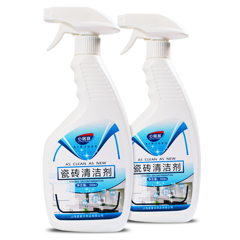 心居客瓷砖清洗剂500ml2瓶拖把家用清洁剂去污草酸地砖洗地板砖水泥