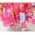VEGININA 长款大摆波西米亚雪纺连衣裙 9614(玫红蝴蝶花 S)第5张高清大图