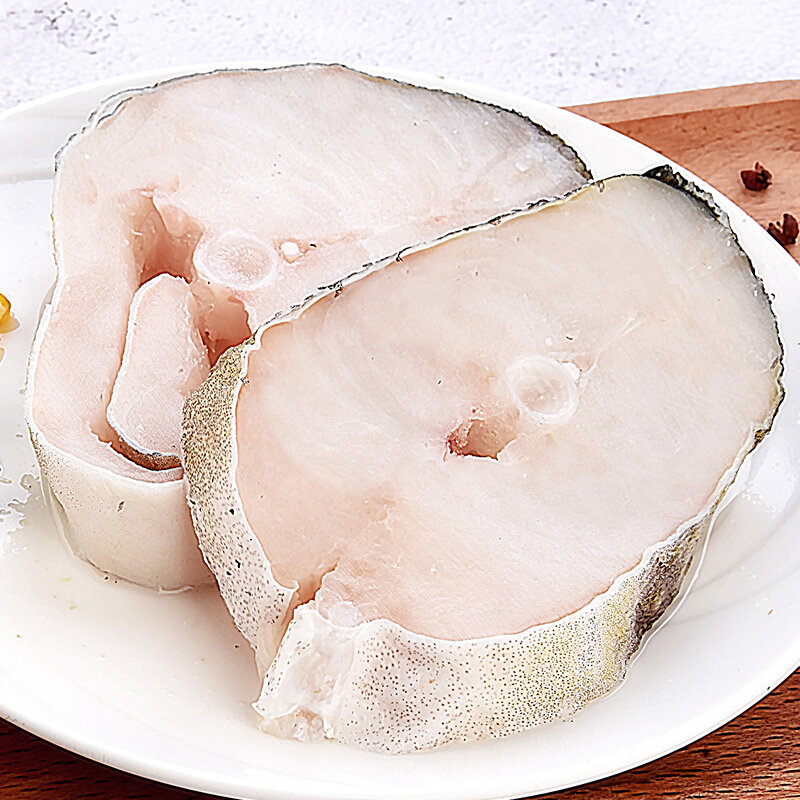 我爱渔冷冻挪威真鳕鱼北极鳕300g23块圆切中段健身食材生鲜海鲜水产