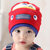 春季新款男女宝宝帽子 儿童帽子秋冬套头棉帽 韩版婴儿帽子护耳帽0-1-2岁(天蓝色)第2张高清大图