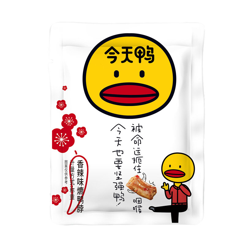 口水娃香辣味鸭脖脖300g办公室休闲零食