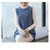 MISS LISA背心针织女圆领外穿外套韩版复古坎肩无袖毛衣马甲331633(蓝色 L)第4张高清大图