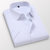 传奇保罗男士加肥长袖白衬衫商务休闲正装职业工装衬衣夏季男短袖（S-5XL）DCZ2618A(白色 4XL)第2张高清大图