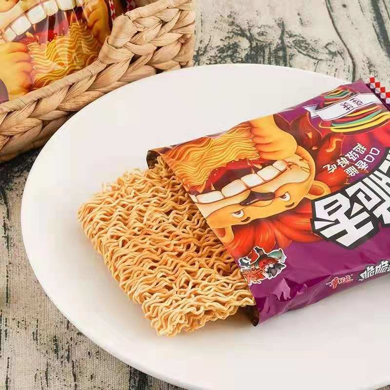 幸运方便面脆脆香干脆面50g*10袋装