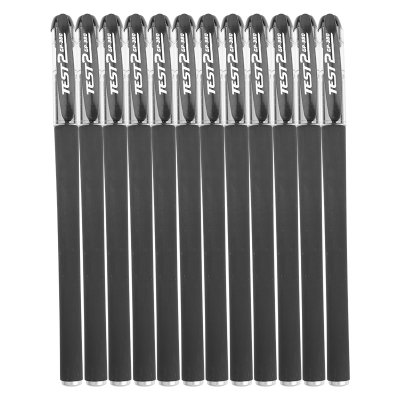 0.5mm黑色磨砂办公中性笔水笔签字笔水笔芯水性笔学生办公用 100支黑色磨砂中性笔(0.5mm黑色 12支笔+100支笔芯)