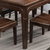 恒兴达 虎斑木现代中式全实木餐桌家用纯实木长方桌饭桌餐厅餐桌椅组合(胡桃色 一桌六椅)第4张高清大图