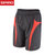 spiro运动短裤男女跑步速干夏季透气型健身五分裤男女款S184X(黑色/红色 L)第3张高清大图