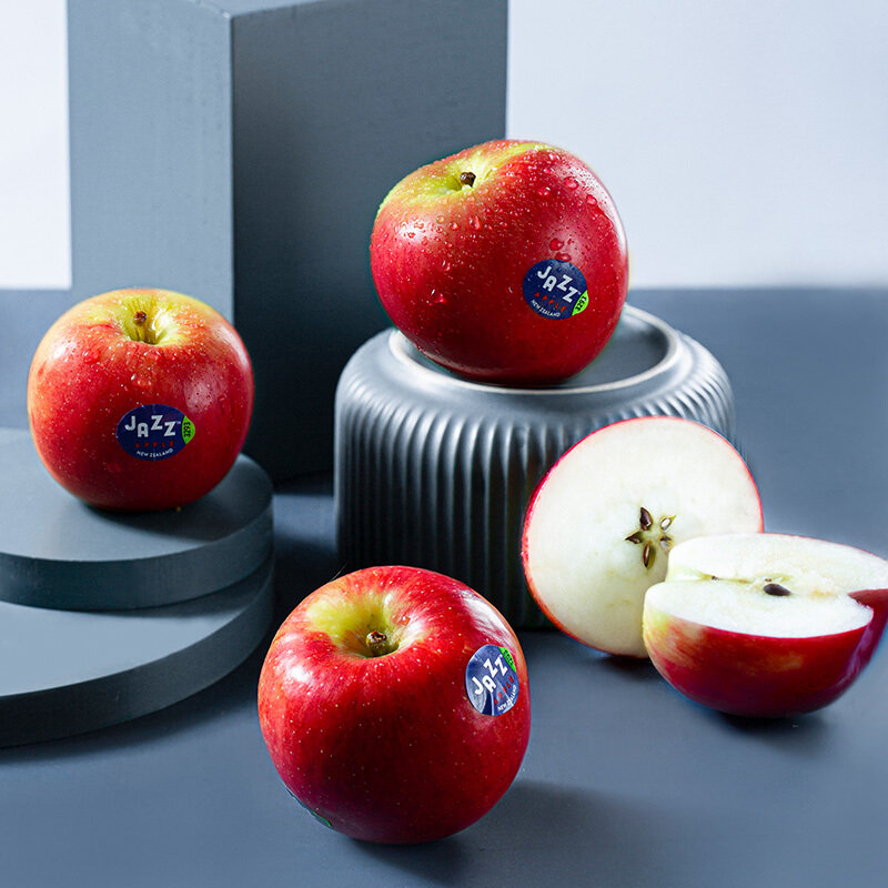 京觅新西兰进口爵士苹果特级果4粒筒装单筒重400g生鲜水果