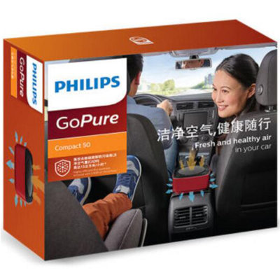 飞利浦（Philips）CP50 空气净化器 车载空气净化器 Compact50 祛雾霾PM2.5 黑色