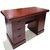 华杭 办公桌电脑桌职员桌油漆贴实木皮办公桌 HH-BG1201(红胡桃色 板材)第3张高清大图