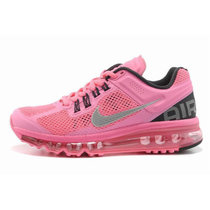 Nike耐克air max2013新款 男女鞋网面全掌气垫鞋跑步鞋运动鞋(粉红 39)