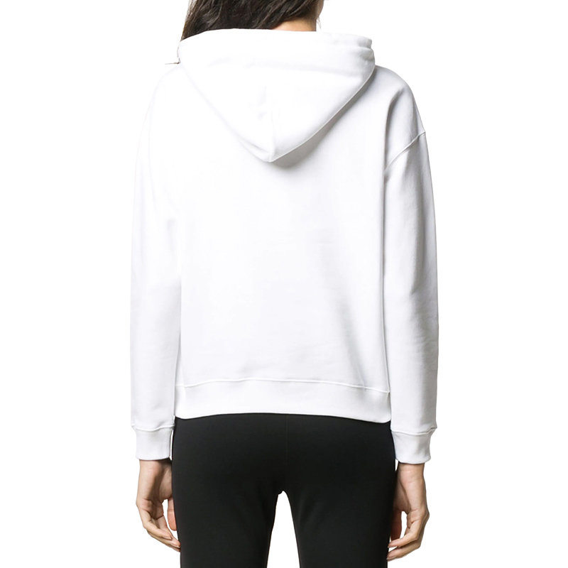 balenciaga女士白字母印花图案连帽卫衣556095tgv789000m码白时尚百搭