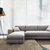 古宜（Guyi） 古宜 布艺沙发组合日式沙发北欧简约现代客厅家具可拆洗大小户型布沙发(双人+右贵妃2.6米)第4张高清大图