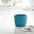 台湾Artiart 创意有盖迷你桌面垃圾桶 办公室家用收纳垃圾筒(天蓝色)第5张高清大图