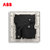 ABB开关插座面板无框轩致系列雅典白墙壁86型插座面板五孔带开关插座8只装 AF225*8第5张高清大图