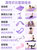 瑜伽垫子女生专用加厚加宽防滑瑜珈垫健身垫舞蹈地垫家用健身器材(【紫】宽80cm垫+拉力器(组合省15元) 10mm(初学者))第2张高清大图