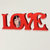 莎芮 创意个性墙壁挂件LOVE造型木质相框卡挂墙相框结婚婚房装饰(D20红色)第5张高清大图