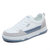 小白鞋2022年春夏季新款韩版休闲学生穿搭板鞋平底女鞋(白蓝色 39)第5张高清大图