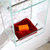 凯鹰 欧式钢化玻璃置物柜储物收纳柜卫浴镜柜浴室边柜(多色可选)GC200(超炫白)第5张高清大图