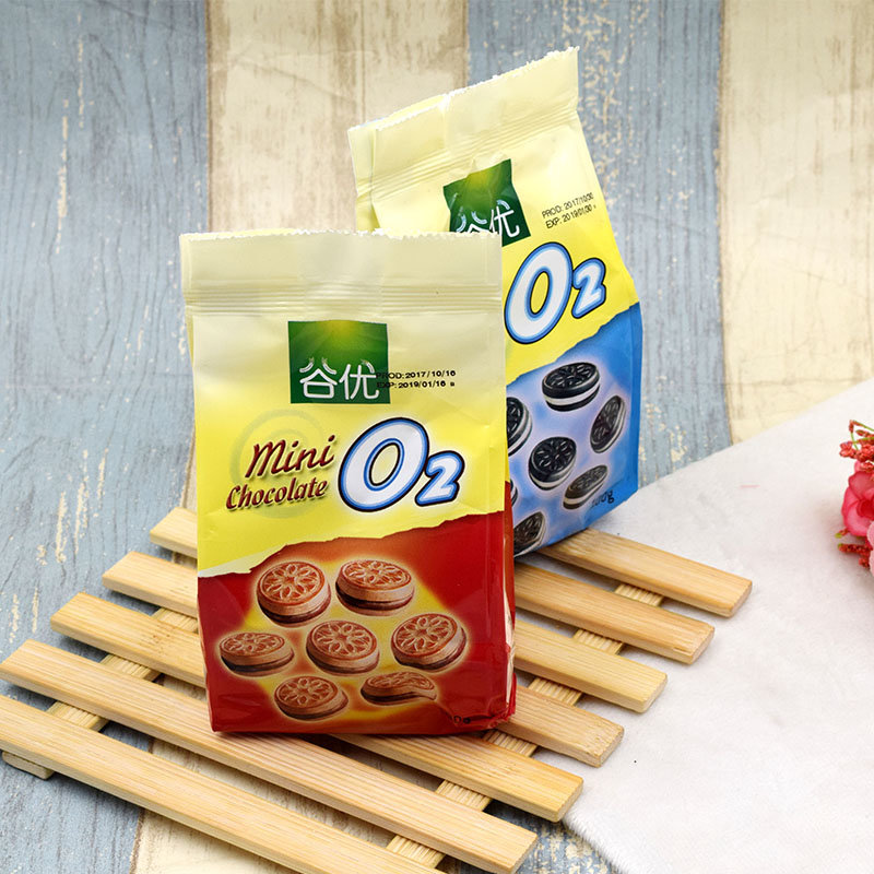 西班牙进口 gullon谷优迷你奶油夹心饼干100g 早餐点心小吃糕点休闲