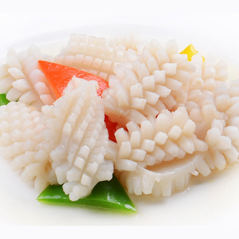 蓝雪冷冻秘鲁鱿鱼花300g1525个袋装海鲜水产生鲜国美超市甄选