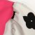 2013春夏新款女装花边翻领撞色泡泡袖印花短袖雪纺衫衬衫(白色 M)第4张高清大图