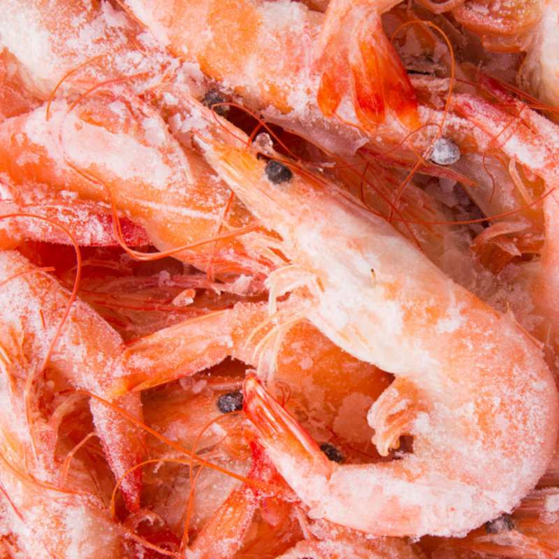 味库海鲜国产海养盐田虾净重370g3盒