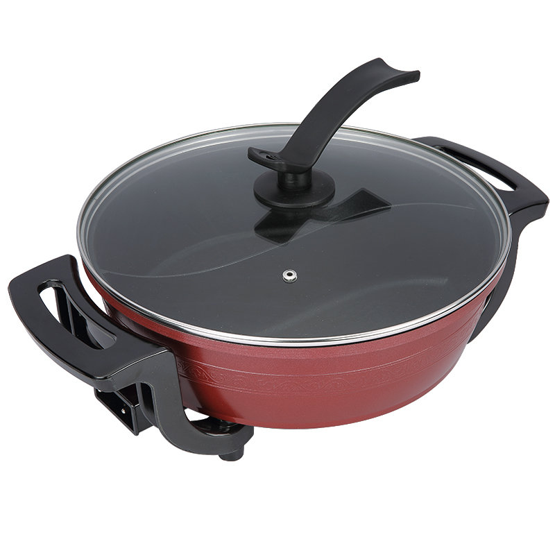 优太电火锅韩式鸳鸯大容量双加热管鸳鸯火锅汤锅多功能圆锅电热电圆锅