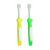 贝亲 3阶段1-3岁训练牙刷(绿色+黄色) 10852第2张高清大图