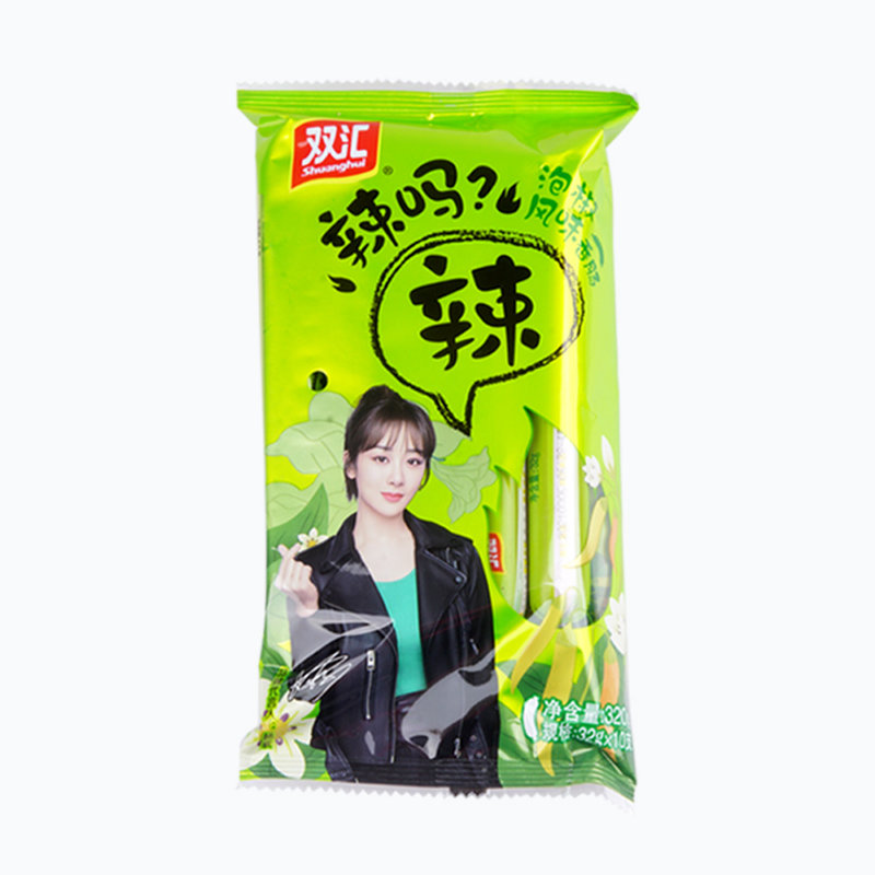 双汇辣吗系列火腿肠辣泡椒风味香肠30g9支双汇即开即食泡面拍档
