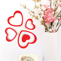 有乐 心形3D立体墙贴 PVC墙面装饰爱心图（PV-802）zw204(红色)