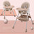 竹咏汇  儿童餐椅PP材质 宝宝餐椅 小孩可调节便携式座椅多功能宝宝吃饭桌椅(蓝色-PU)第5张高清大图