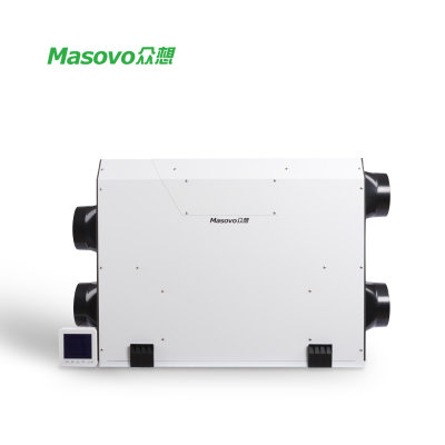 Masovo众想双向流全热交换除霾新风系统PM2.5净化机250-500风量(350风量)