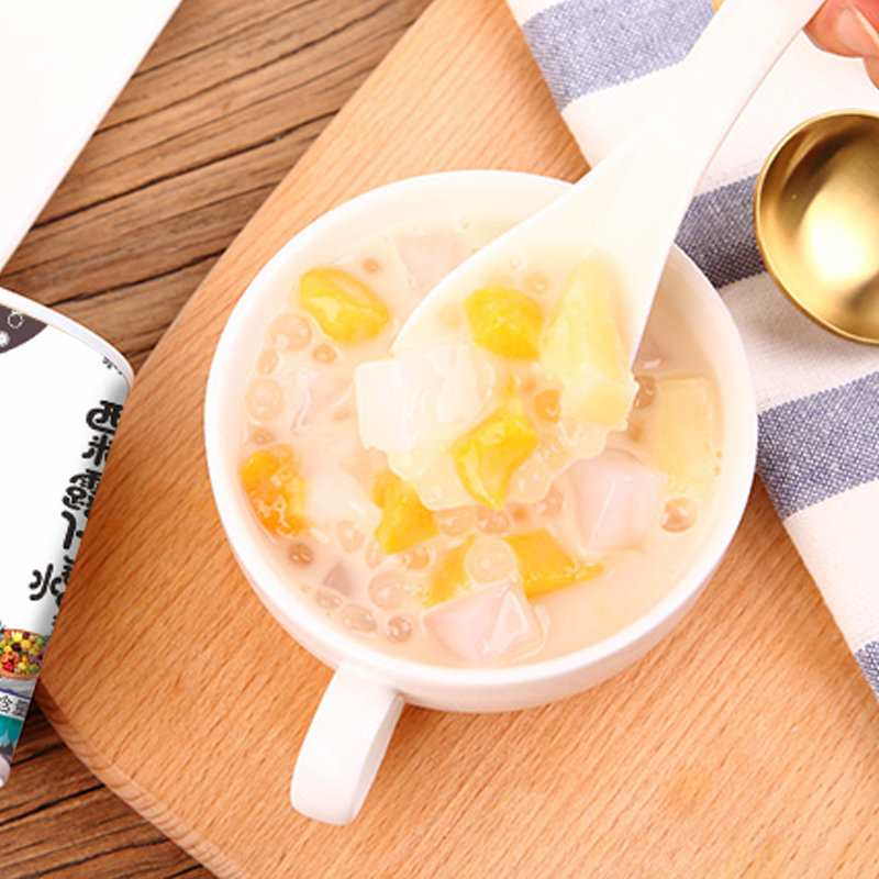 水果四记西米露水果罐头黄桃菠萝葡萄蜜橘椰果什锦随机2种口味312g2罐