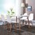 SKYMI现代简约餐桌椅 北欧餐桌 小户型餐桌椅组合 家用饭桌 商用洽谈桌椅(白色伊姆斯 1.2米单桌)第3张高清大图
