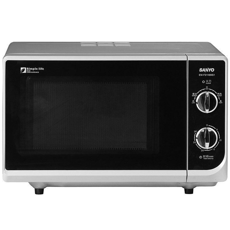 三洋(sanyo)微波炉em-f2116ms1(21l 700w 旋波平台技术 好记芯功能)