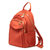 时尚女士双肩包2021新款大容量电脑包牛津布帆布背包小书包(砖红色（大款）)第3张高清大图