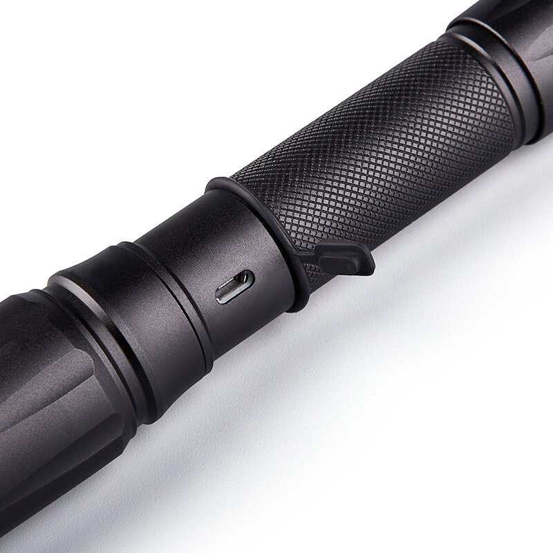 神鱼强光远射手电筒可充电led户外家用usb直充迷你便捷防水防身