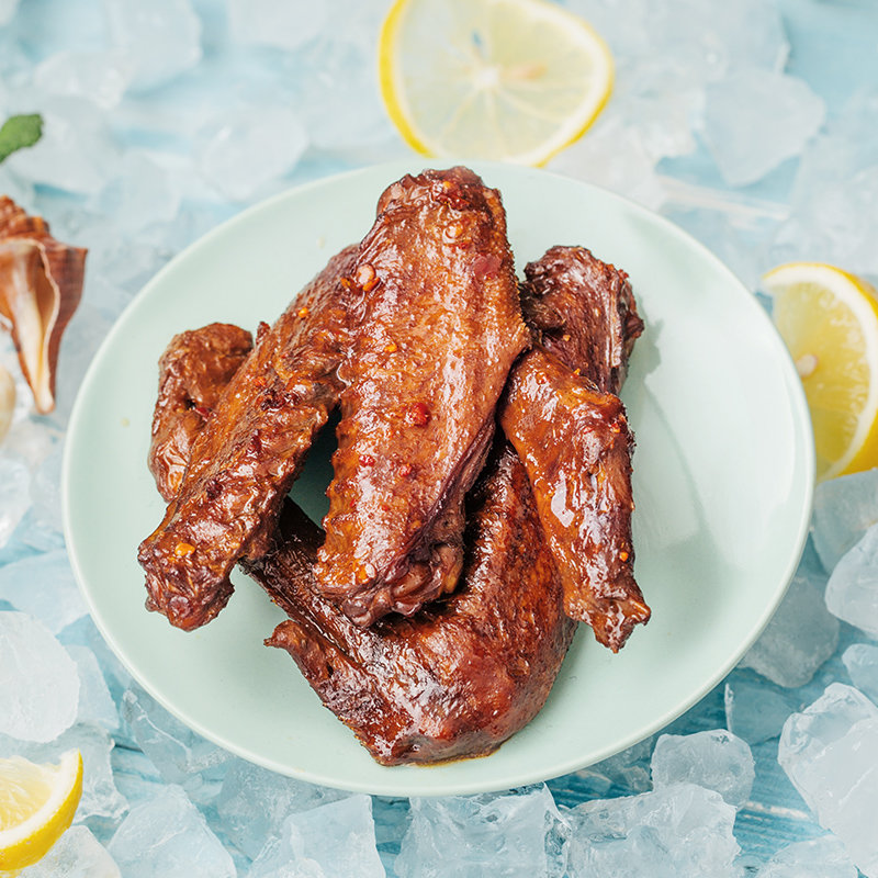 周黑鸭国美真选卤鸭翅中藤椒味230g麻辣微甜新鲜卤制武汉特产