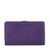 Bottega Veneta(宝缇嘉) 紫色皮质中长款按扣钱夹第3张高清大图