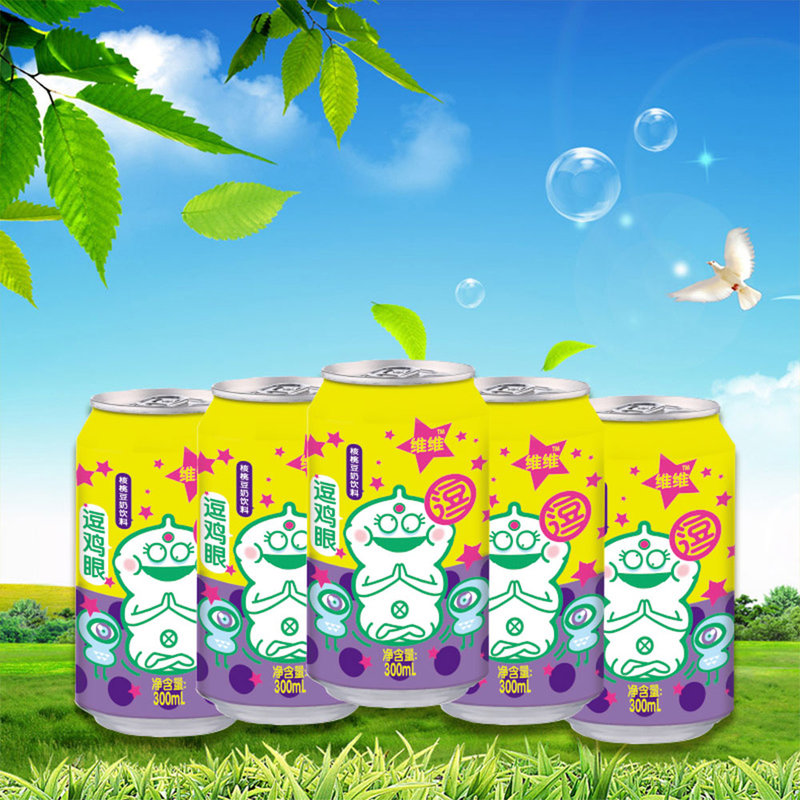 国美自营维维皇冠易拉罐核桃豆奶饮料300ml15
