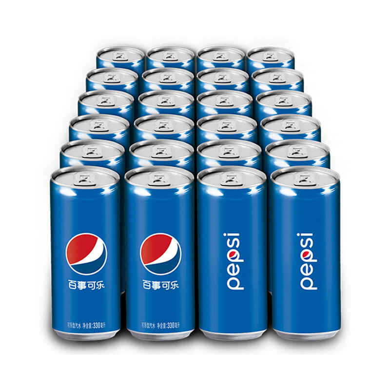 百事可乐pepsi汽水碳酸饮料细长罐330ml*24听