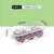 禧天龙冰箱保鲜盒食品级PET蔬果沥水收纳盒4L10个装 H-9095 密封保鲜第2张高清大图
