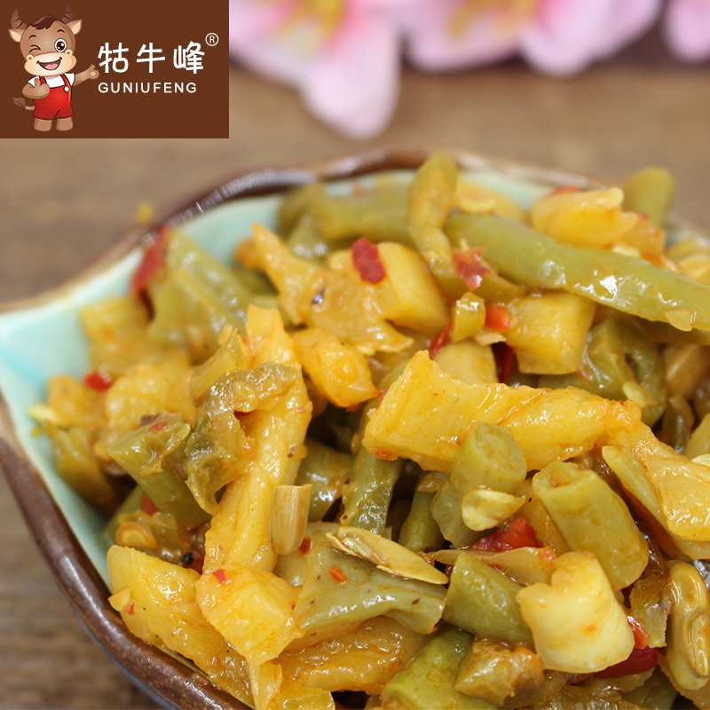 牯牛峰萝卜丁250gx2盒农家自制开胃下饭小菜榨菜