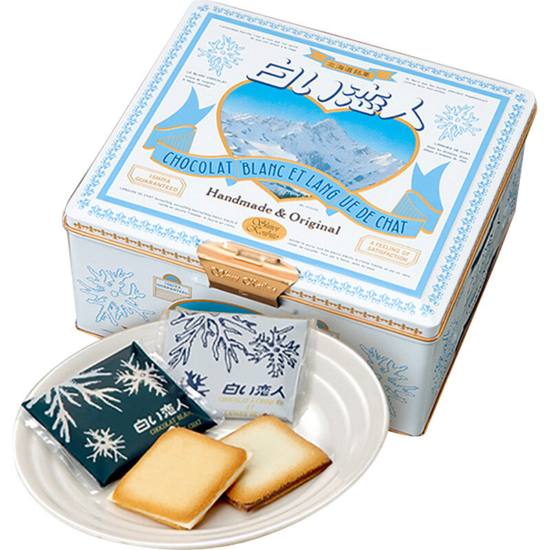 白色恋人白巧克力曲奇夹心饼干396g国美超市甄选