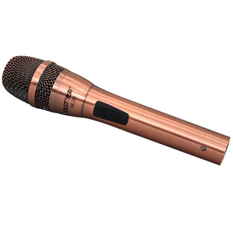 先科(sast)ok-20 有线话筒麦克风家用多媒体ktv卡拉ok动圈麦(5米线长)