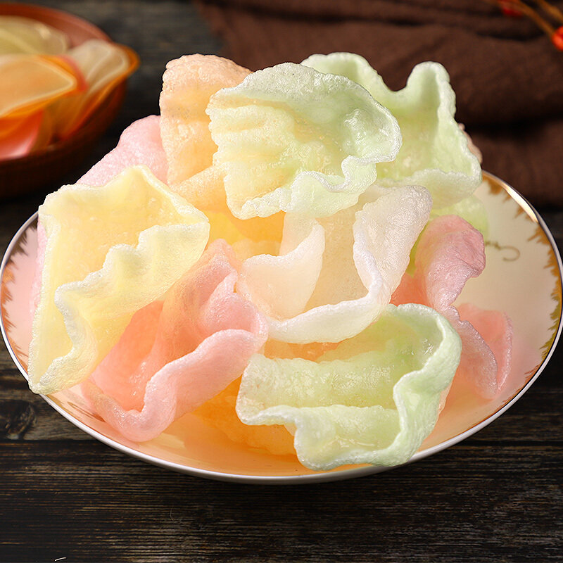 京荟堂虾片200g休闲零食油炸虾片海鲜海产干货龙虾片