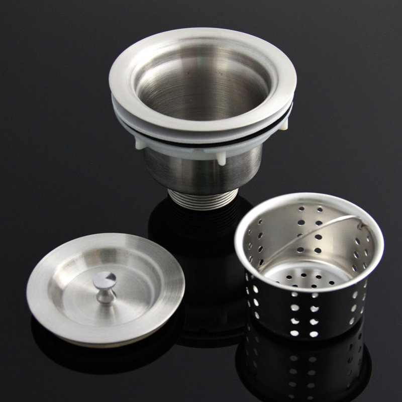 凯鹰厨房水槽洗菜盆配件单槽专用提篮下水器不带溢水孔kypt23